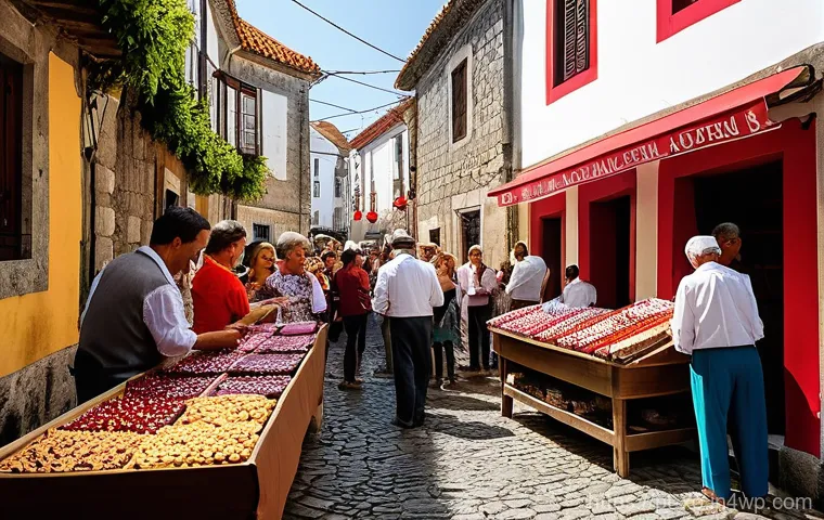 전통주 브랜드의 경험 마케팅 사례 - **Immersive Douro Valley Port Wine Experience:**
    A vibrant, sun-drenched scene at a traditional ...