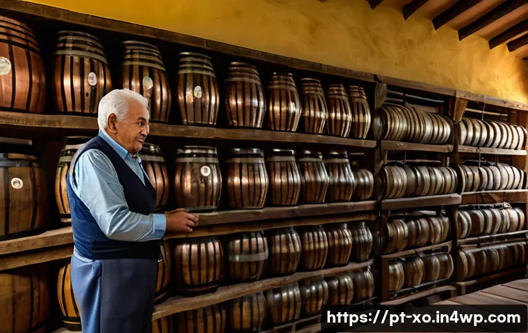 전통주 브랜드의 홍보 활동 - A traditional Brazilian cachaça distillery interior, showcasing artisanal wooden barrels and copper ...