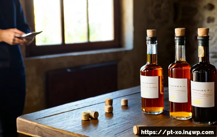 전통주 브랜드의 크라우드 펀딩 사례 - Photorealistic Portuguese artisanal liqueur crowdfunding scene in a sunlit Lisbon workshop, a small ...